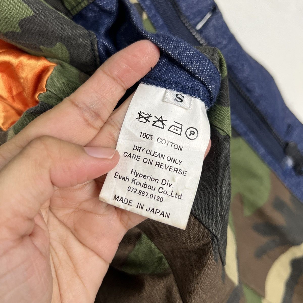 Indigo 🔥 HYPERION INDIGO BLUE CAMO LINING CHORE JACKET MADE MADE Size US S / EU 44-46 / 1 - 16 Thumbnail