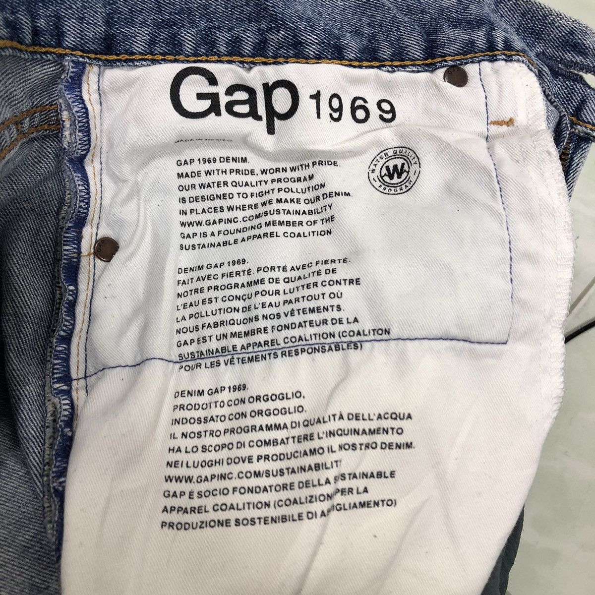 Japanese Brand 🔥90’s Rare Distressed Denim Jeans Vintage Gap 1969 Japan Size US 34 / EU 50 - 15 Thumbnail