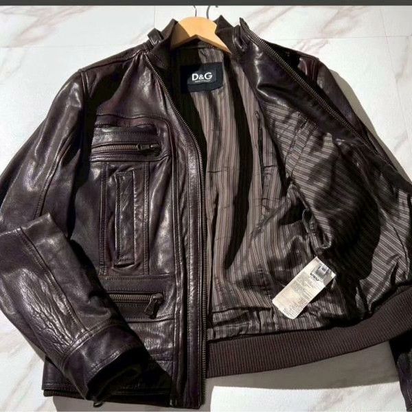 Dolce & Gabbana Dolce & Gabbana Lamb Leather Rider Jacket Size US L / EU 52-54 / 3 - 1 Thumbnail