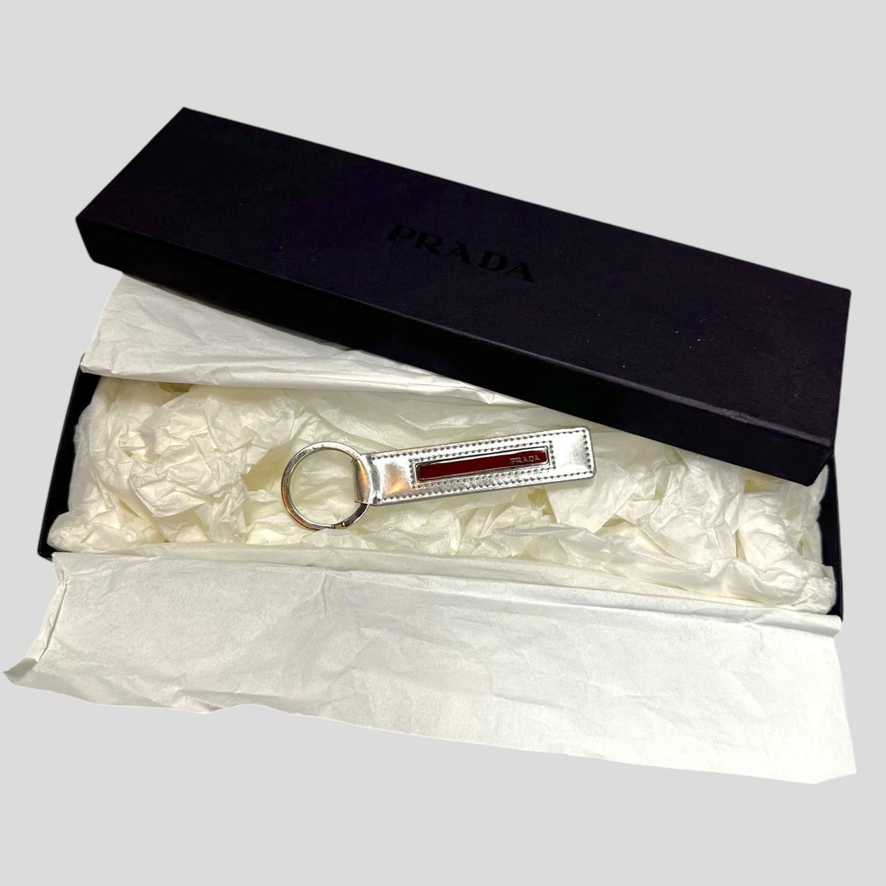 Prada Prada Sport 00’s Astro Leather Red Tab Key Ring + Box Size ONE SIZE - 6 Thumbnail