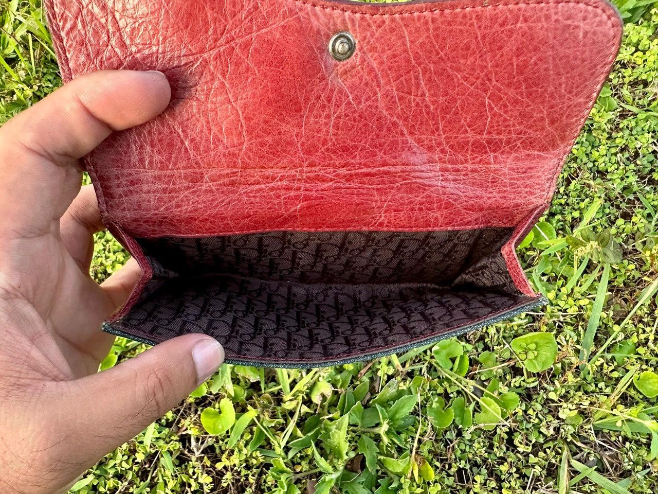 Dior Authentic Christian Dior Denim Saddle Wallet Size ONE SIZE - 8 Thumbnail