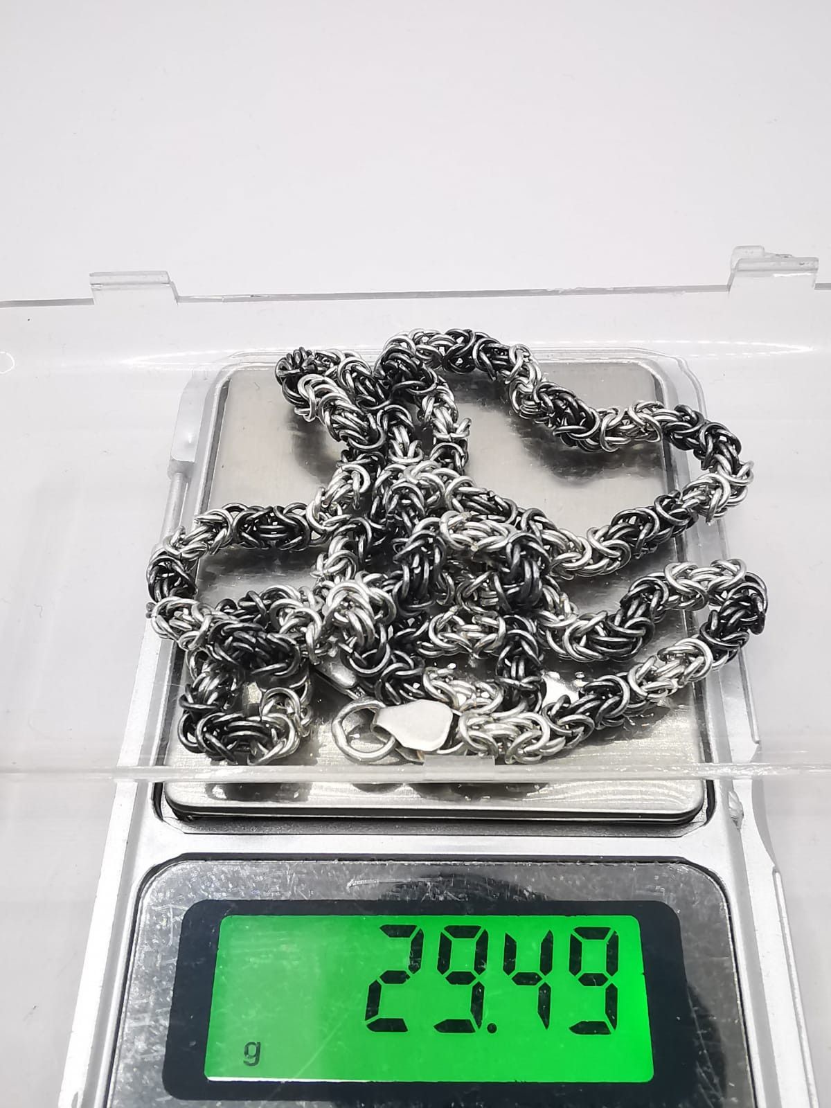 Sterling Silver Vintage necklace Chain, 925 Sterling Silver, Signed 29.49g Size ONE SIZE - 7 Thumbnail