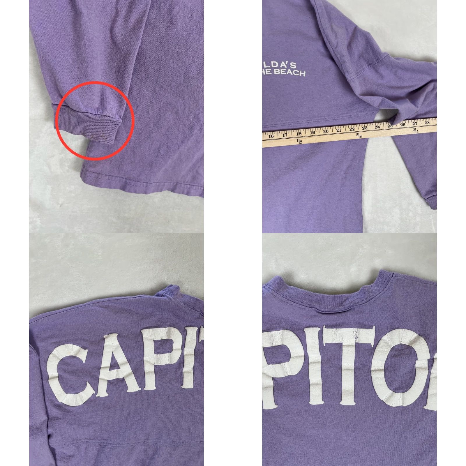 Vintage VINTAGE Zelda's On The Beach T-Shirt Adult L Capitola California Purple Cotton Crew Neck Long Sleeve West Trend Unisex Adults 1990s T-Shirt Size US L / EU 52-54 / 3 - 8 Thumbnail