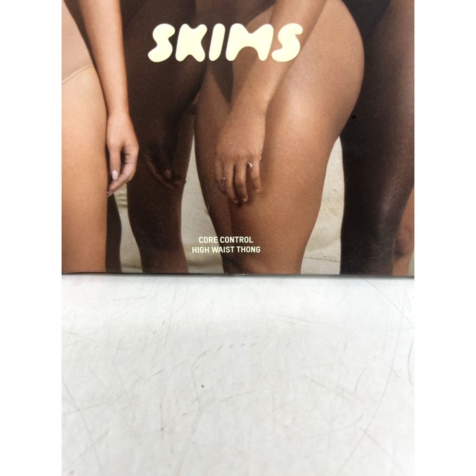 SKIMS Skims Seamless Core Control High Waist Thong Women L Mica Nylon PN-THG-3377 Beige Size ONE SIZE - 2 Thumbnail