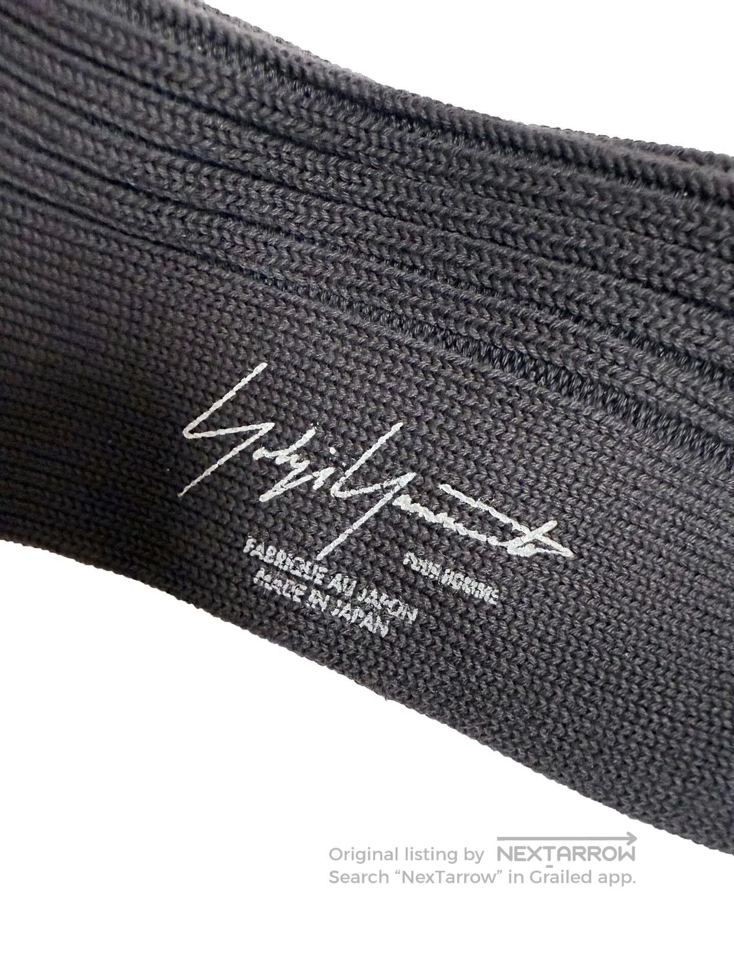 Yohji Yamamoto Yohji Yamamoto Pour Homme Gray Long Socks. Size ONE SIZE - 5 Thumbnail