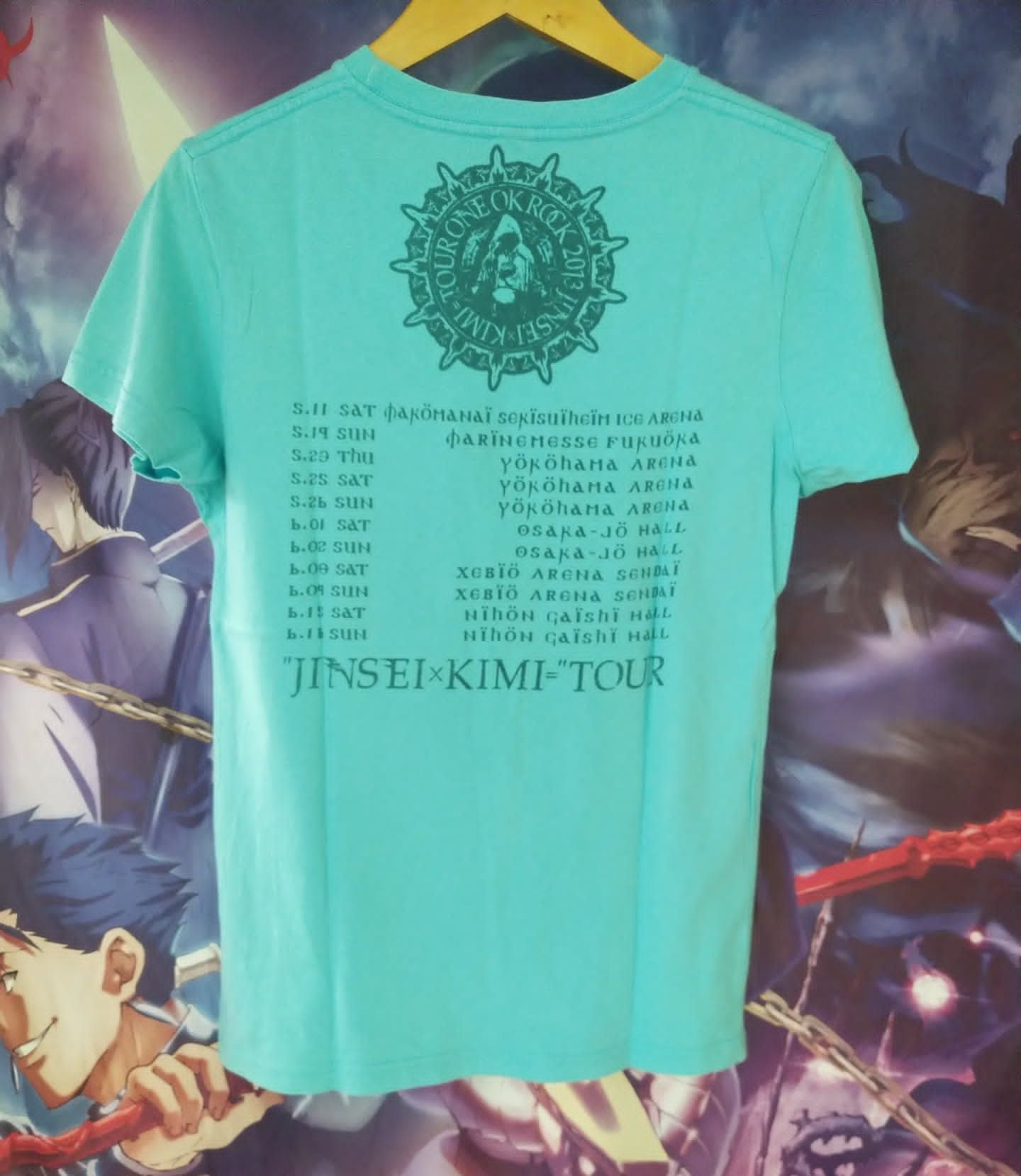 Band Tees One Ok Rock Jinsei x Kimi Tour 2013 Cyan Band Tee Size US S / EU 44-46 / 1 - 3 Thumbnail