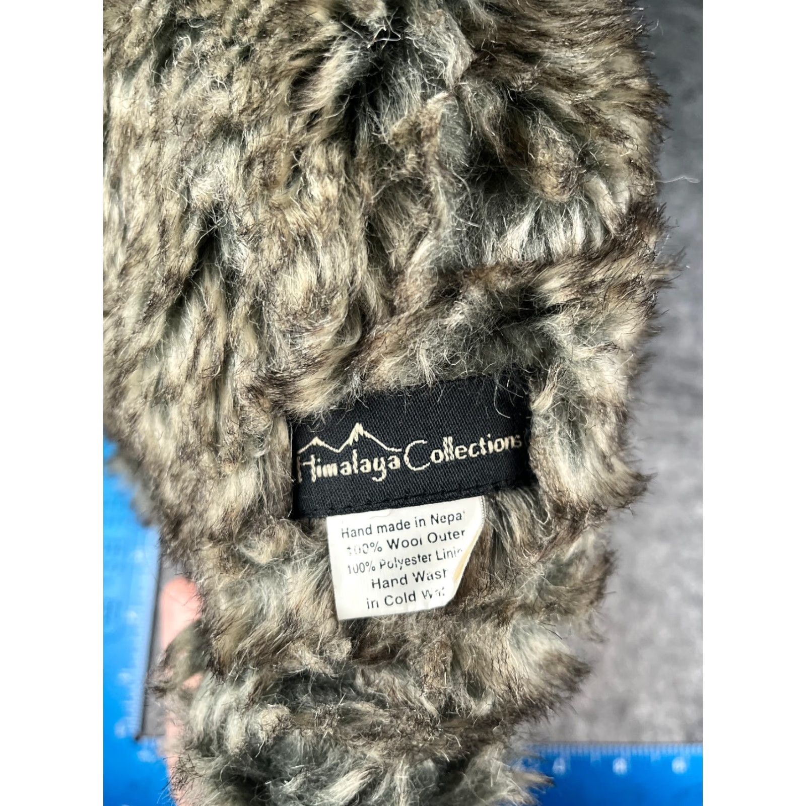 Vintage Himalaya Collection Beanie Hat Adult One Size Gray 100% Wool Lined Ear Flap Knit Wool Geometric Inspected Casual Workwear Mens Womens Unisex Adults Size ONE SIZE - 8 Thumbnail