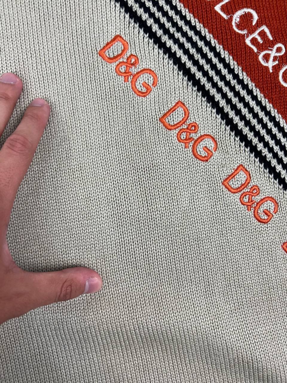 Dolce & Gabbana Vintage Dolce Gabbana Big Logo DG Knit Sweater 90s Size US M / EU 48-50 / 2 - 11 Thumbnail