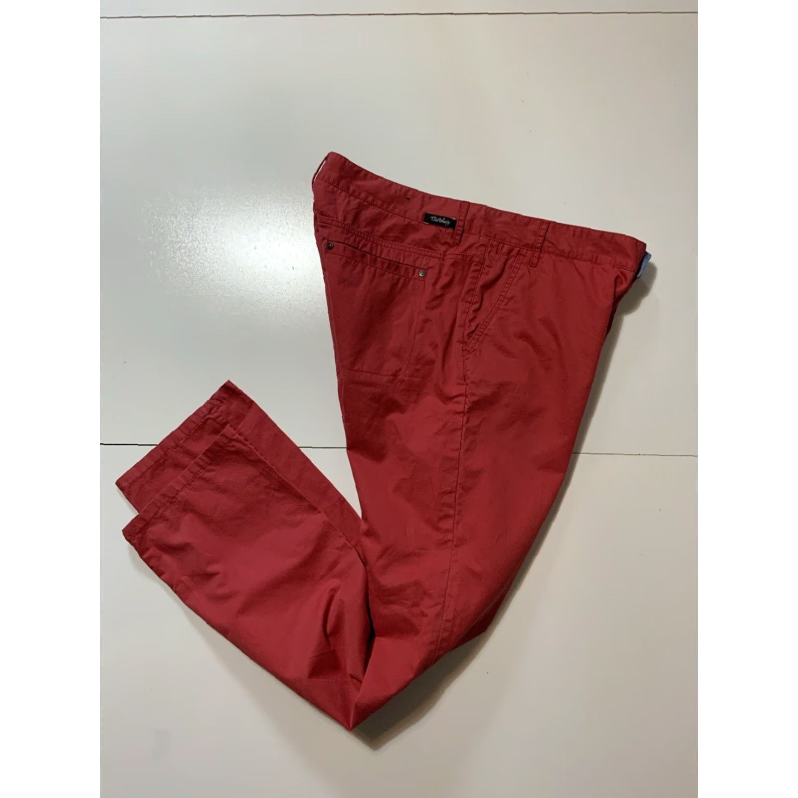 Vintage Civil Society Salmon Coral Pink Slim Straight Chino Flat Front Pants Sz. 36 Size US 36 / EU 52 - 2 Thumbnail