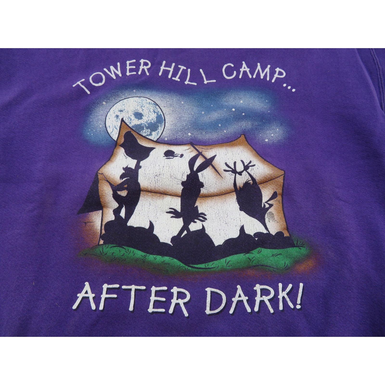 Other Tower Hill Camp After Dark Sweatshirt Purple Sz M 1990s Size M / US 6-8 / IT 42-44 - 2 Thumbnail