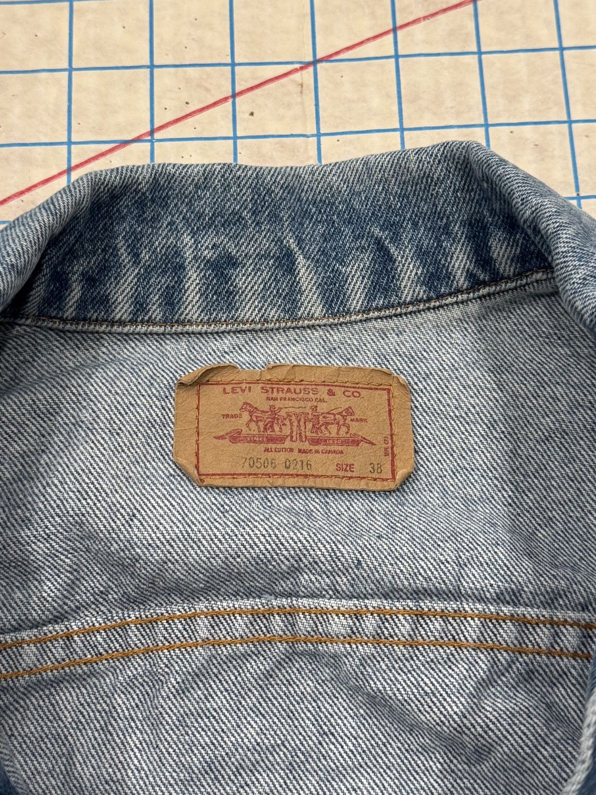 Levi's Vintage 80’s Levi’s Denim Trucker Jacket 70506 0216 Size 38 Size US S / EU 44-46 / 1 - 5 Thumbnail