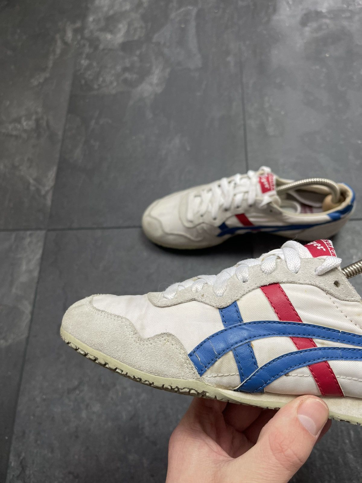 Asics Vintage ASICS Tiger Onitsuka Navy Sneakers Size US 5.5 / EU 38 - 8 Thumbnail