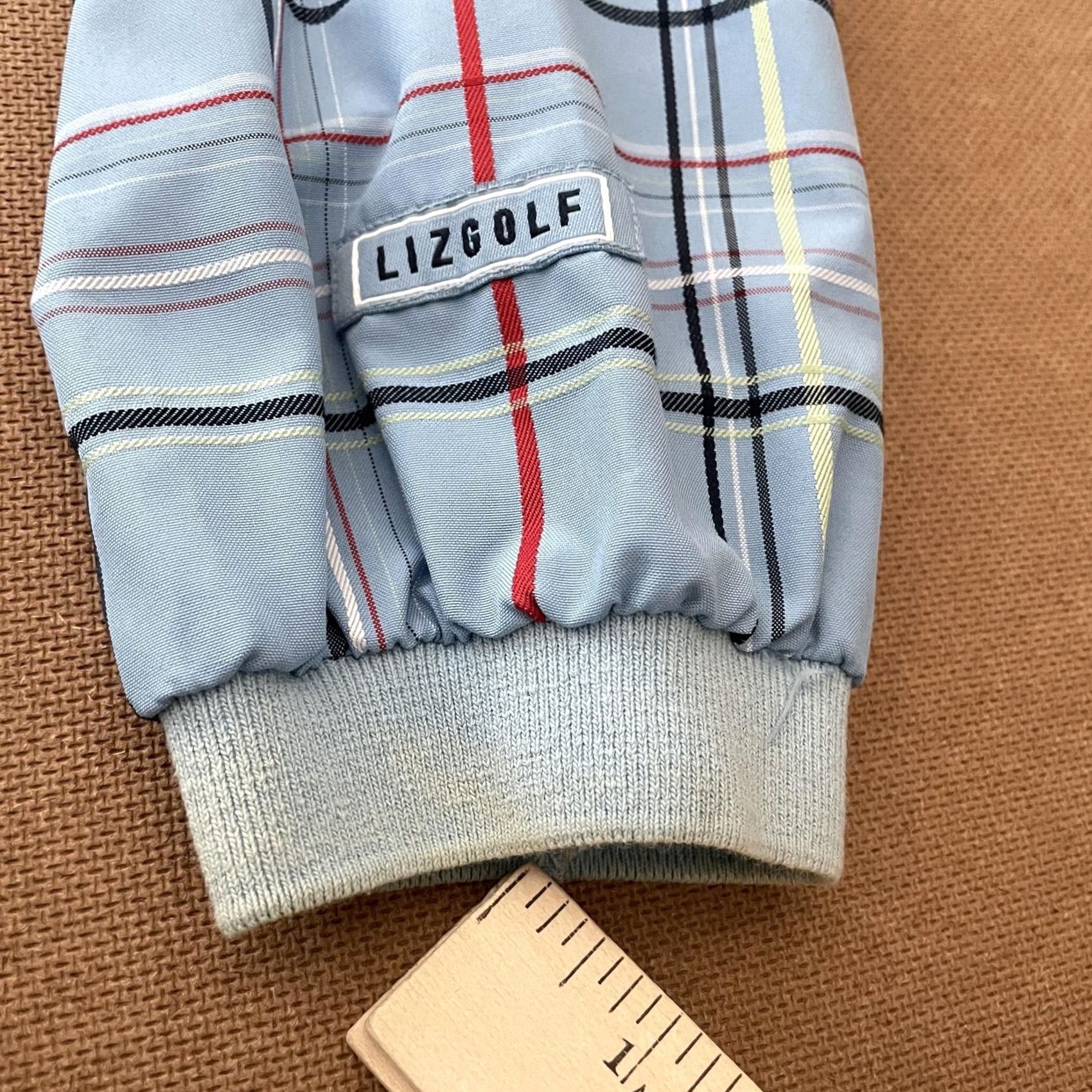 Liz Claiborne VINTAGE Liz Claiborne LizGolf Jacket Womens Large Blue Plaid Full Zip Collared Pockets Size L / US 10 / IT 46 - 3 Thumbnail