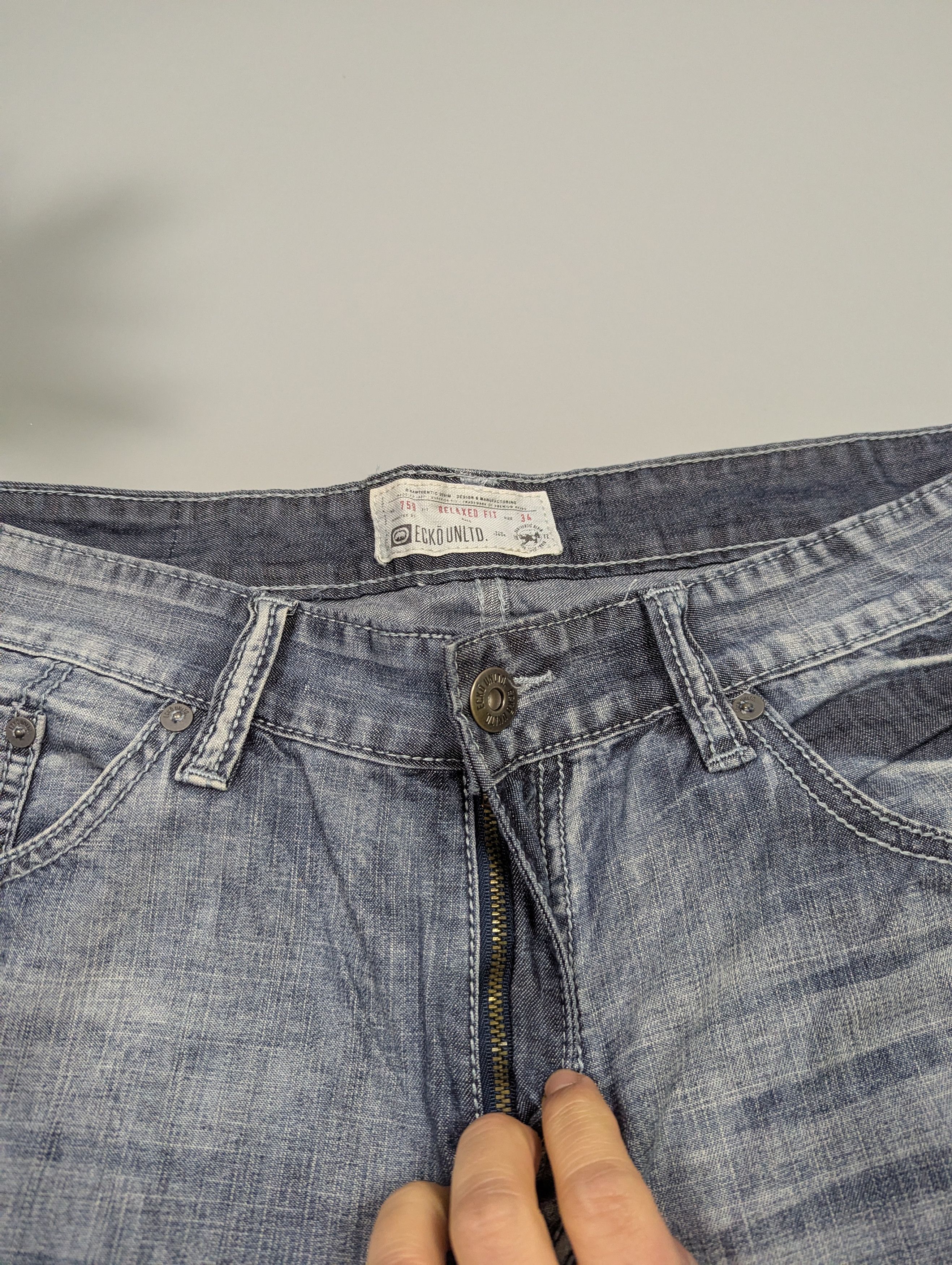 Ecko Unltd. Ecko Unltd Men’s Jeans Shorts Relaxed Fit Baggy Denim Y2K Size US 34 / EU 50 - 5 Thumbnail