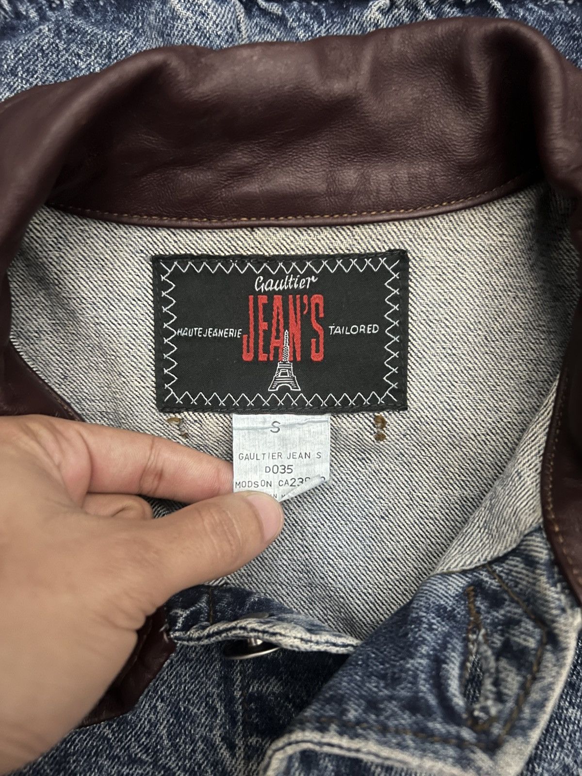 Jean Paul Gaultier 1990’s Jean Paul Gaultier - Cropped Trucker Denim Jacket Size US S / EU 44-46 / 1 - 11 Thumbnail
