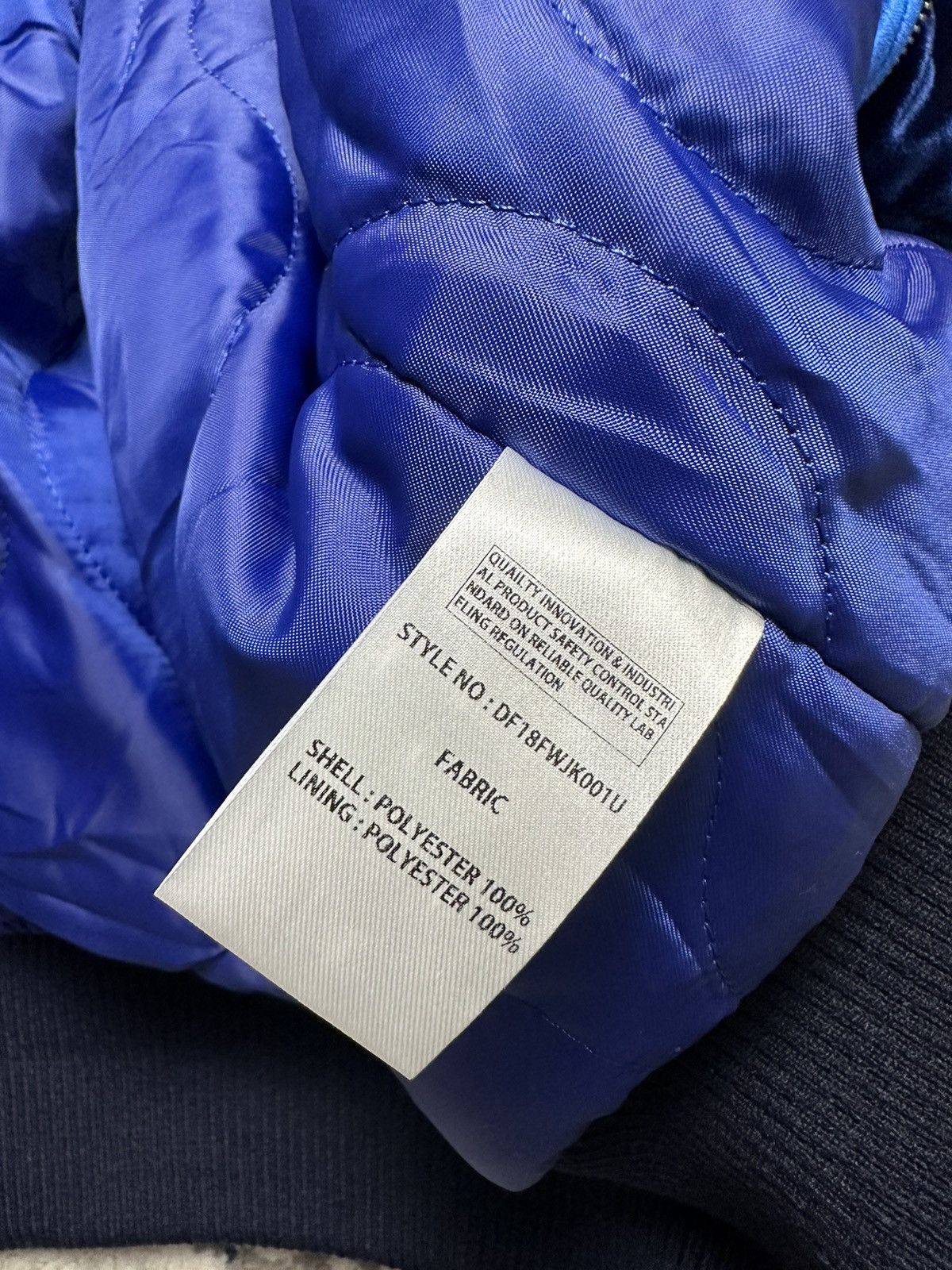 Fila × Japanese Brand D-Antidote x Fila Logo Velvet Stadium Jacket Blue/Navy Size US M / EU 48-50 / 2 - 8 Thumbnail