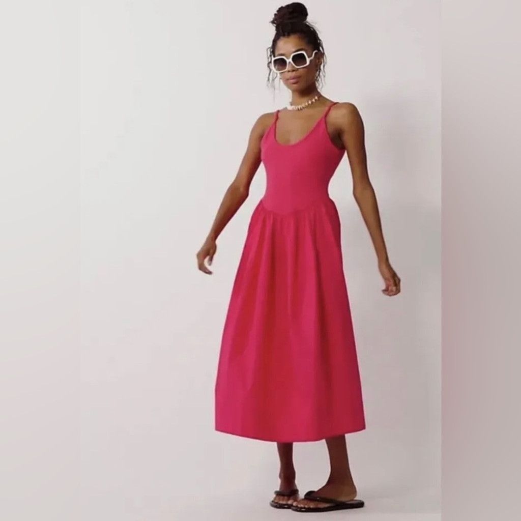 Free People Free People Dylan Midi Dress Size L. B18 Size L / US 10 / IT 46 - 4 Thumbnail
