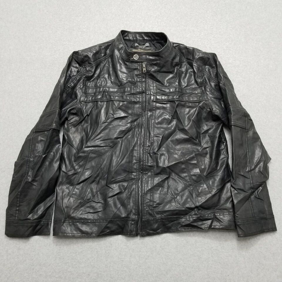 BKE BKE Jacket Womens Large Black Pockets Zip Polyurethane Size L / US 10 / IT 46 - 1 Thumbnail