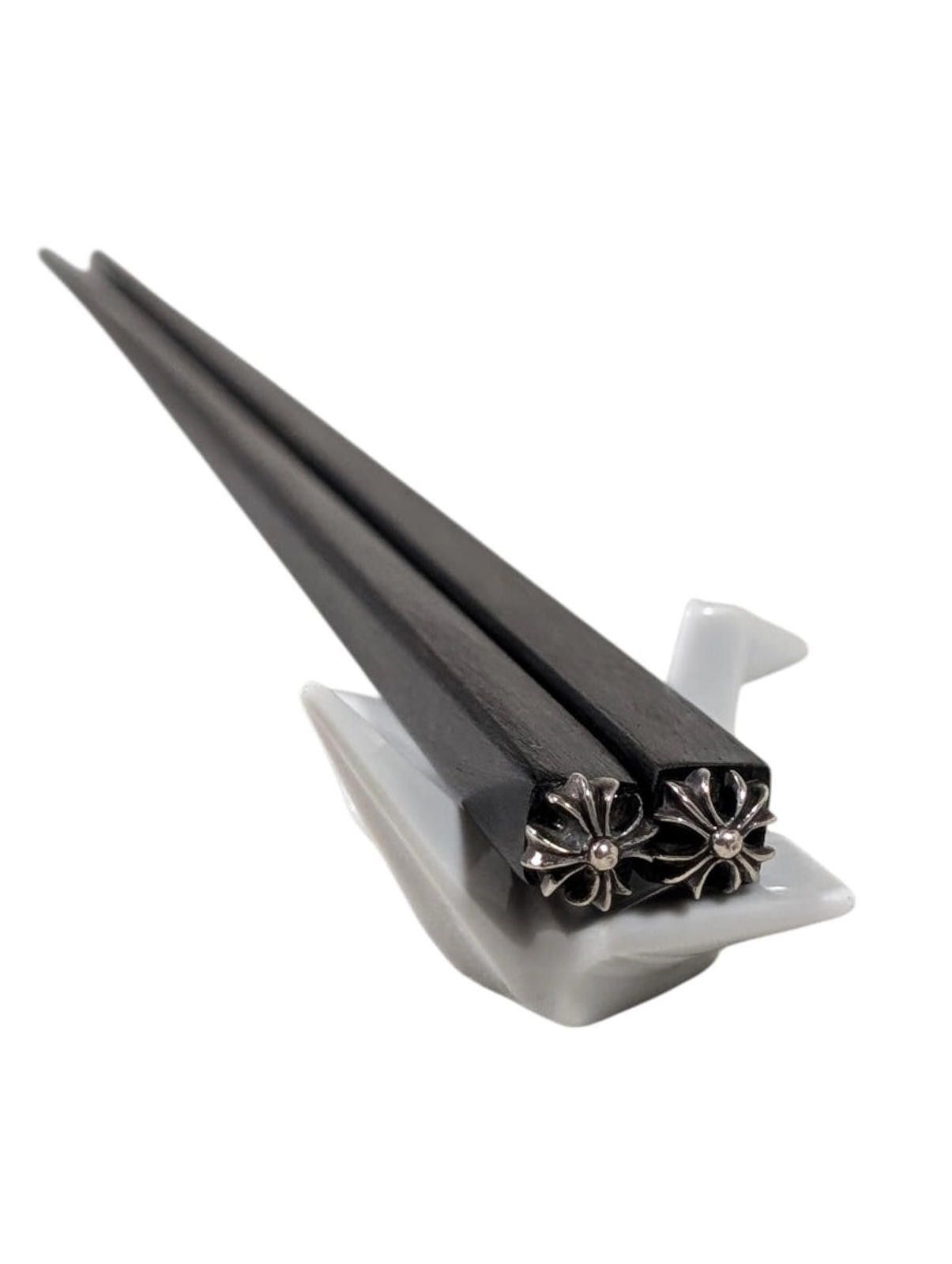 Chrome Hearts Ebony Wood Chopsticks Size ONE SIZE - 4 Thumbnail