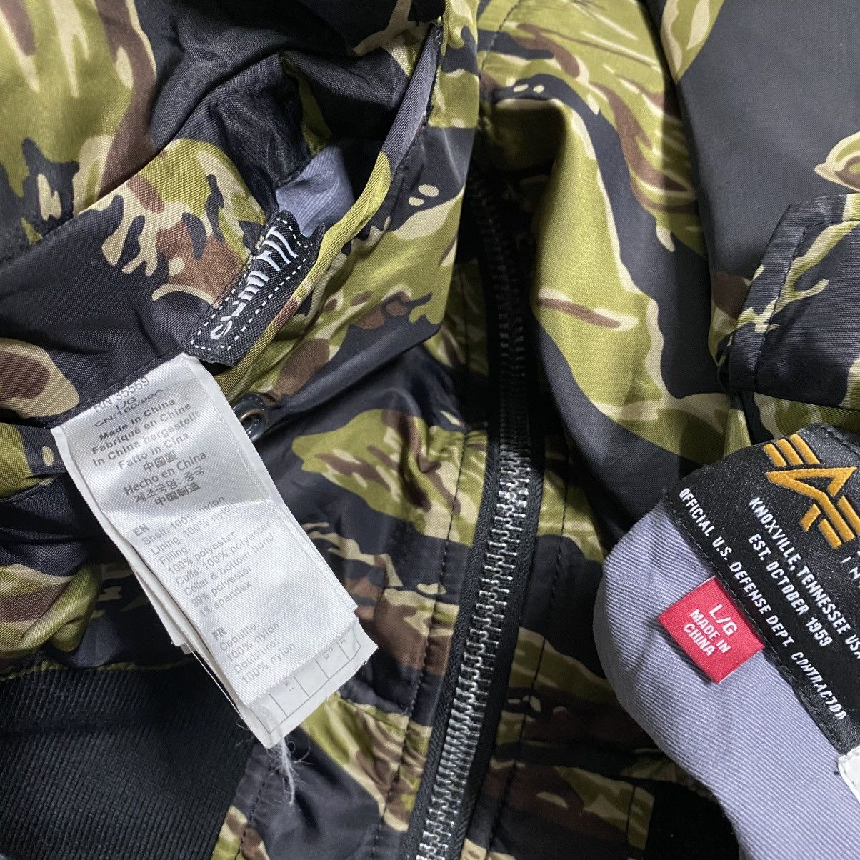 Alpha Industries Tiger Camo MA-1 Bomber Jacket Reversible