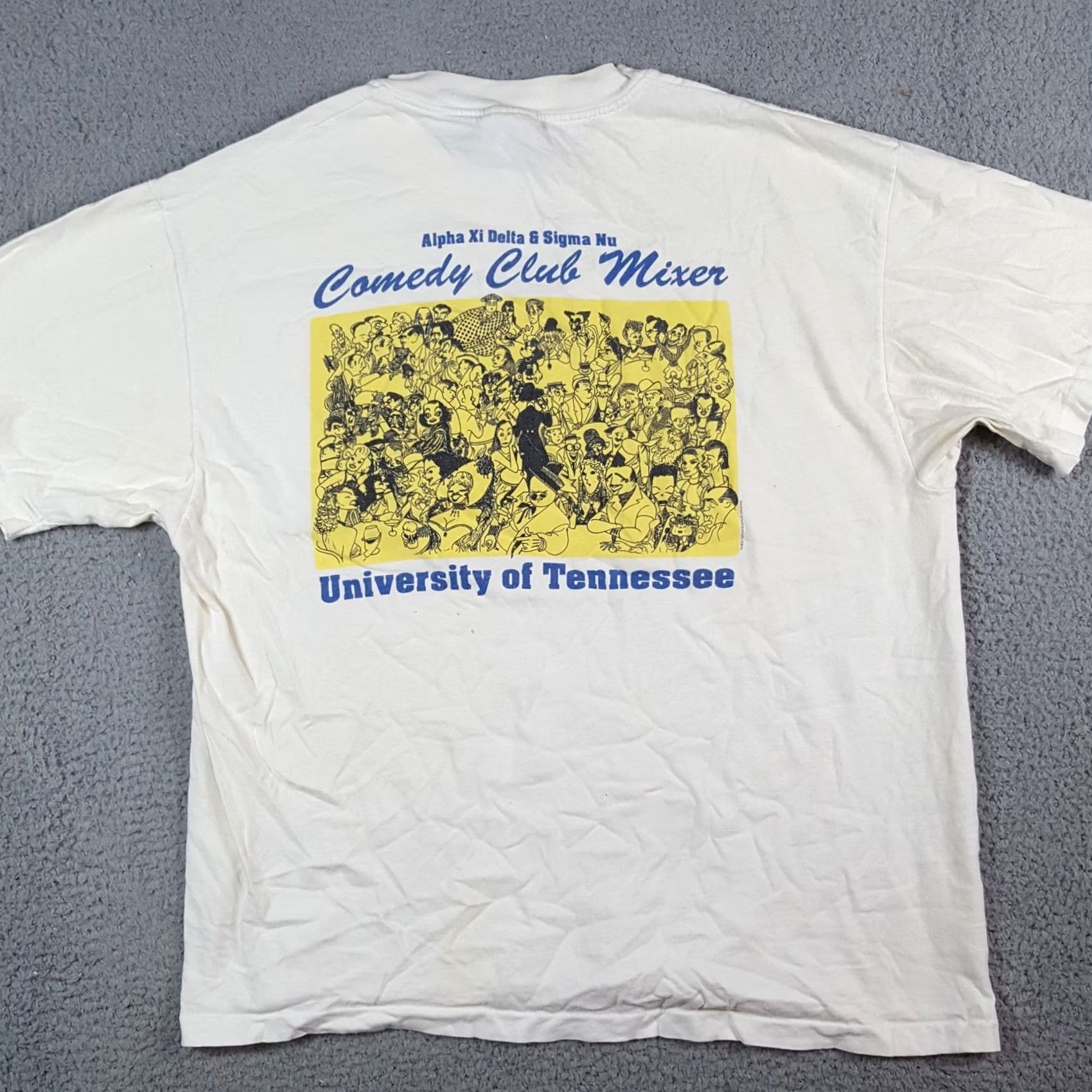 Hanes Vintage Hanes University Of Tennessee Vols T Shirt XL White 90s Comedy Club College TN Tee Mens Size US XL / EU 56 / 4 - 7 Thumbnail