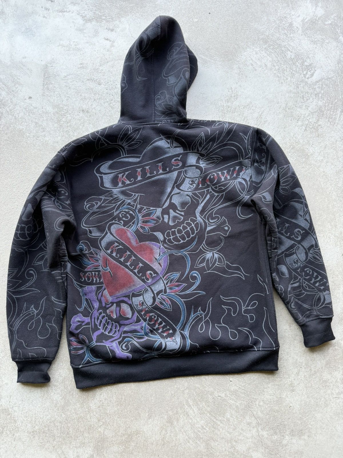 Christian Audigier Really Point Like Ed Hardy Drip Zip Hoodie Drip Rare Size US XL / EU 56 / 4 - 2 Thumbnail