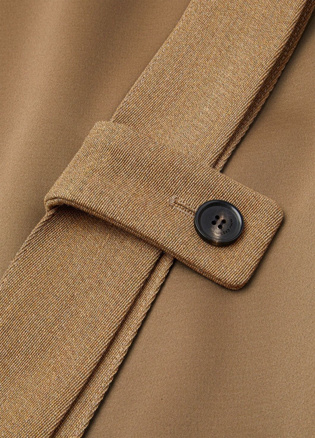Loro Piana o1w1db10825 FAO3157 Tommaso Trench Coat in Brown Size L / US 10 / IT 46 - 4 Thumbnail