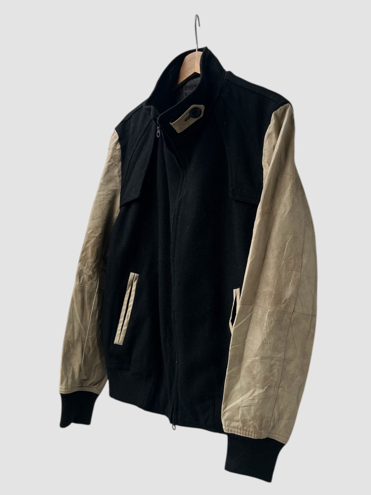 Morgan Homme Morgan de Toi Homme Leather Sleeve Varsity Jacket Size US L / EU 52-54 / 3 - 5 Thumbnail