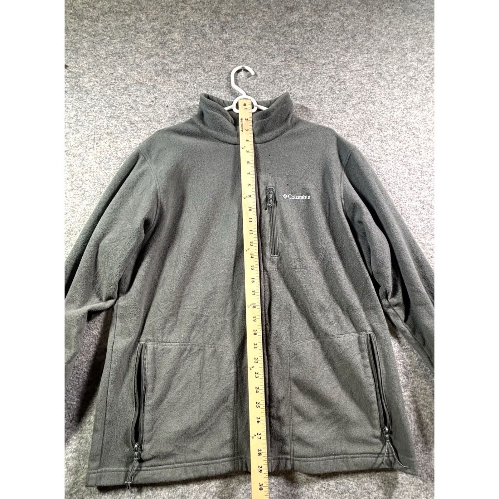Vintage Columbia Women's Fleece Comfort Jacket Zip Up Gray Large Distressed Solid Jacket Womens Regular Size L Columbia Omni Heat Size L / US 10 / IT 46 - 3 Thumbnail