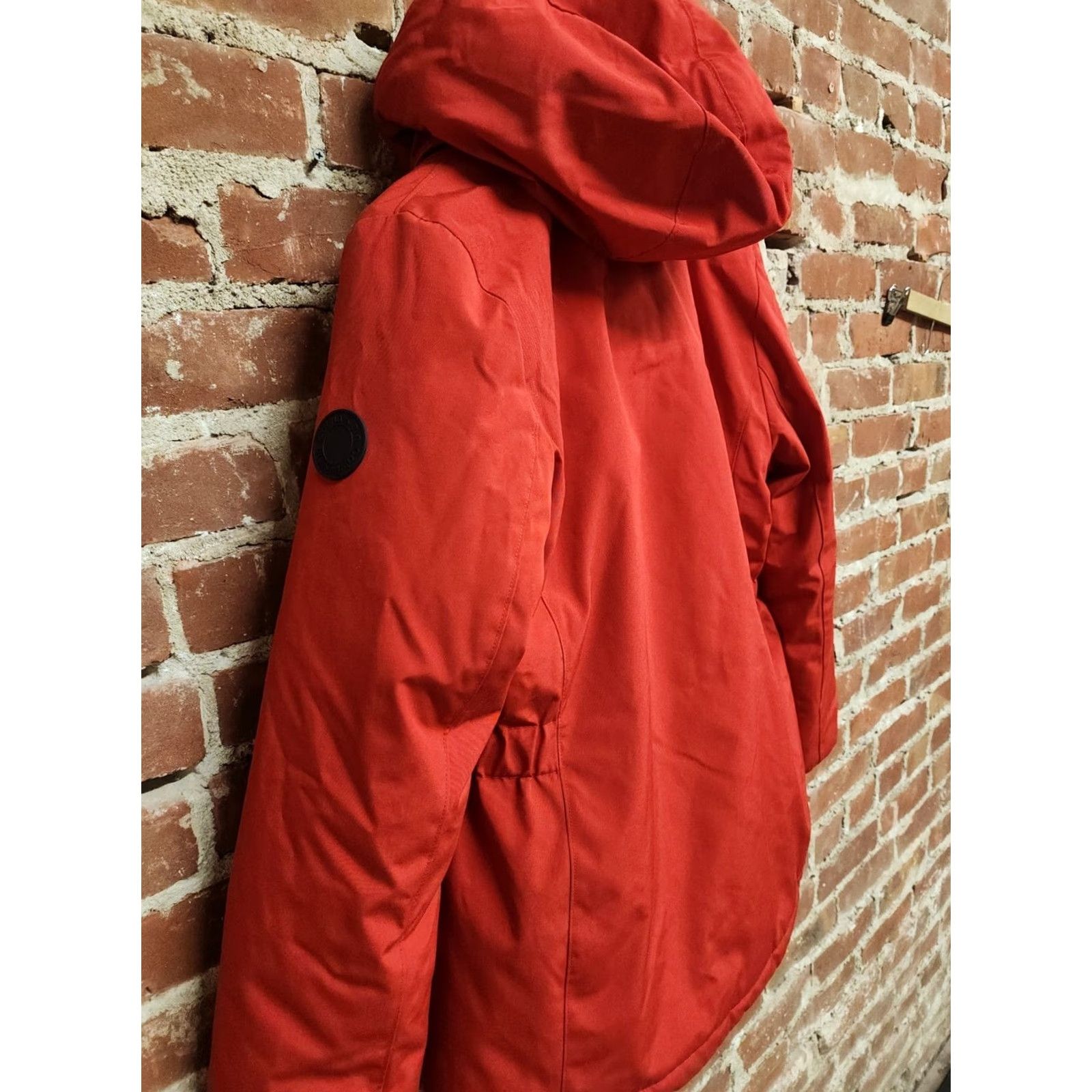 Calvin Klein Calvin Klein Jacket 3-in-1 Red Hoodie Removable Vest Hood Womens M Medium 3 in 1 Zip Poplin Polyester Wind-Resistant Water-Resistant Pockets Size M / US 6-8 / IT 42-44 - 5 Thumbnail