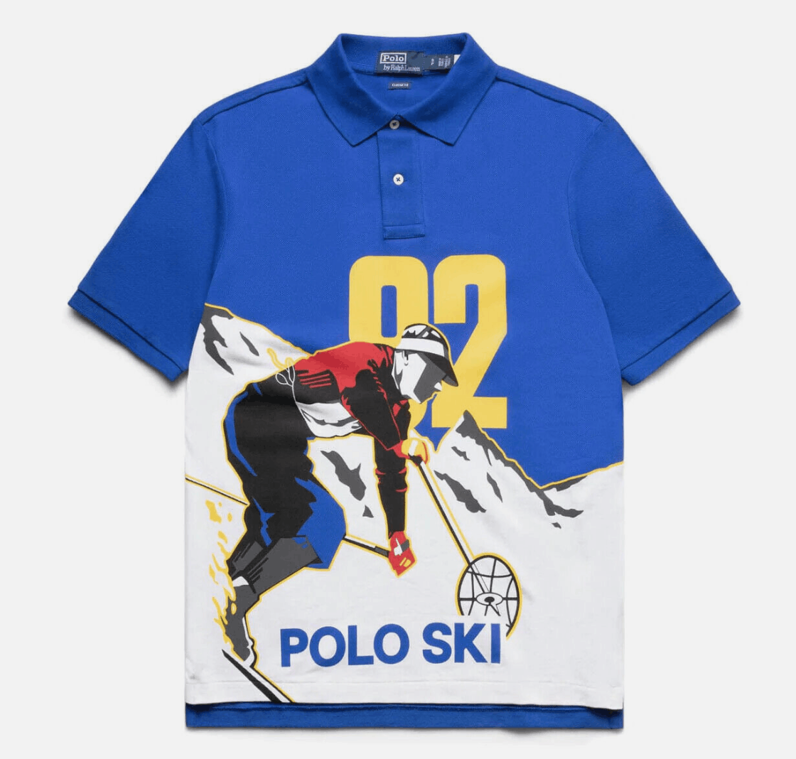 image of Polo Ralph Laurent 1992 Ski Shirt in Blue, Men's (Size Medium)