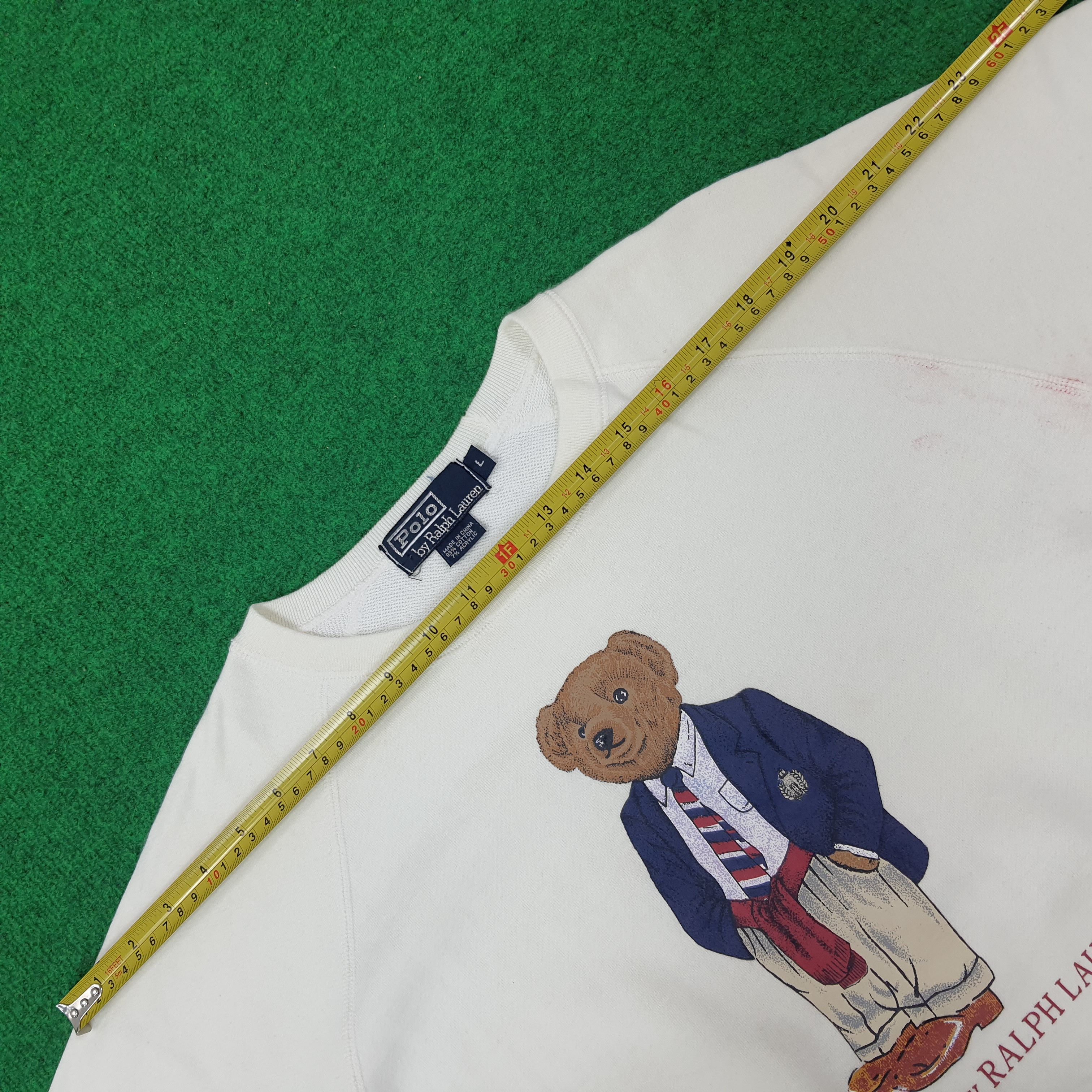 Polo Ralph Lauren Vintage Polo Bear by Ralph Lauren Sweatshirt C241N4 Size US L / EU 52-54 / 3 - 9 Thumbnail