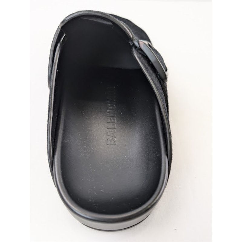 Balenciaga o1rshd1 Q:2 / Sunday Mule Slip On Sandals in Black Size US 9 / EU 42 - 17 Thumbnail