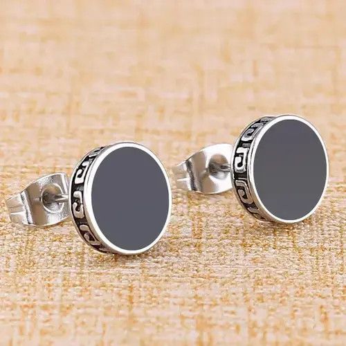 Jewelry × Sterling Silver Round Barbell Earring Size ONE SIZE - 2 Thumbnail