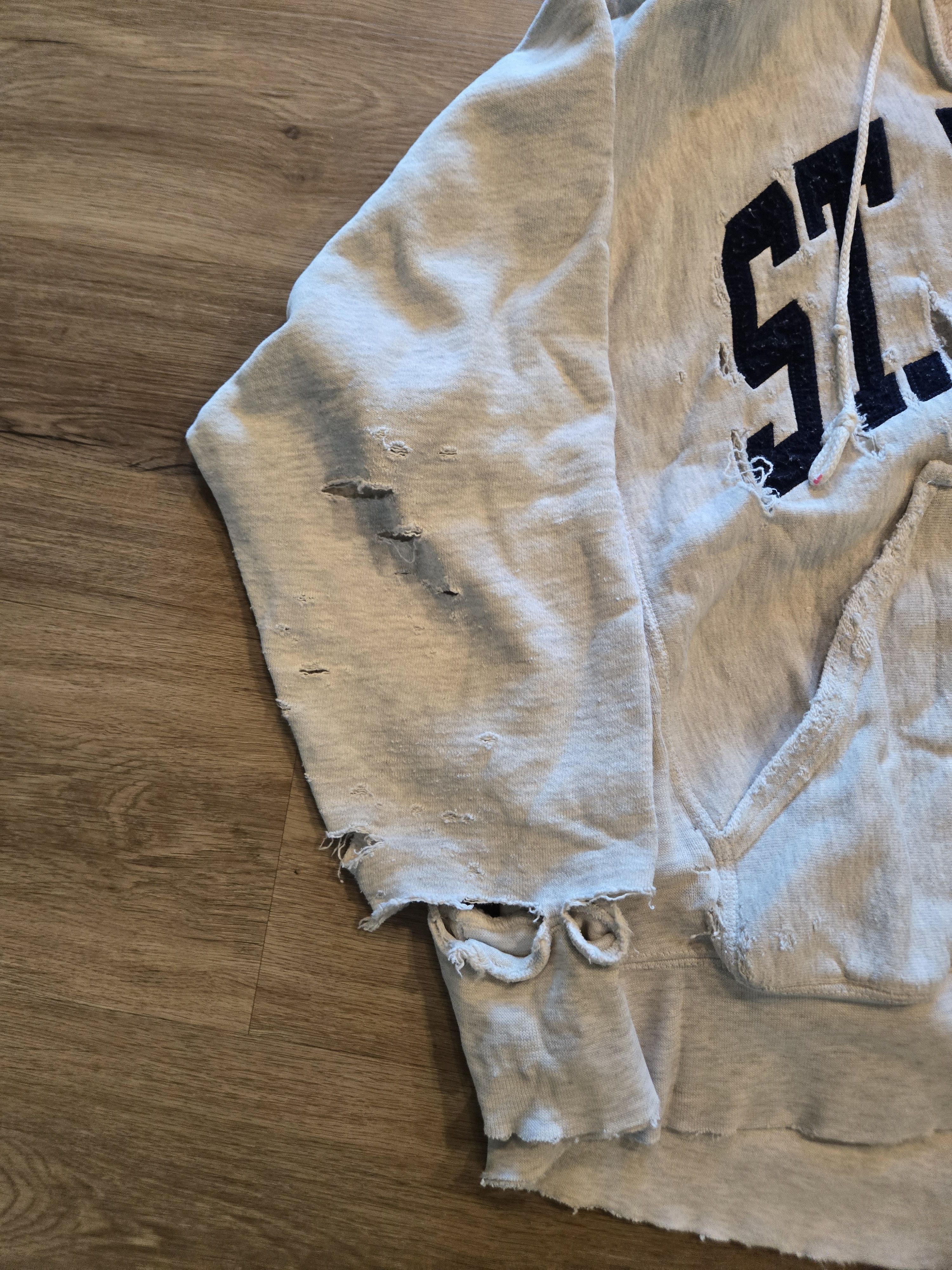 Jansport Very Distressed St. Bens College Hoodie Size M / US 6-8 / IT 42-44 - 4 Thumbnail