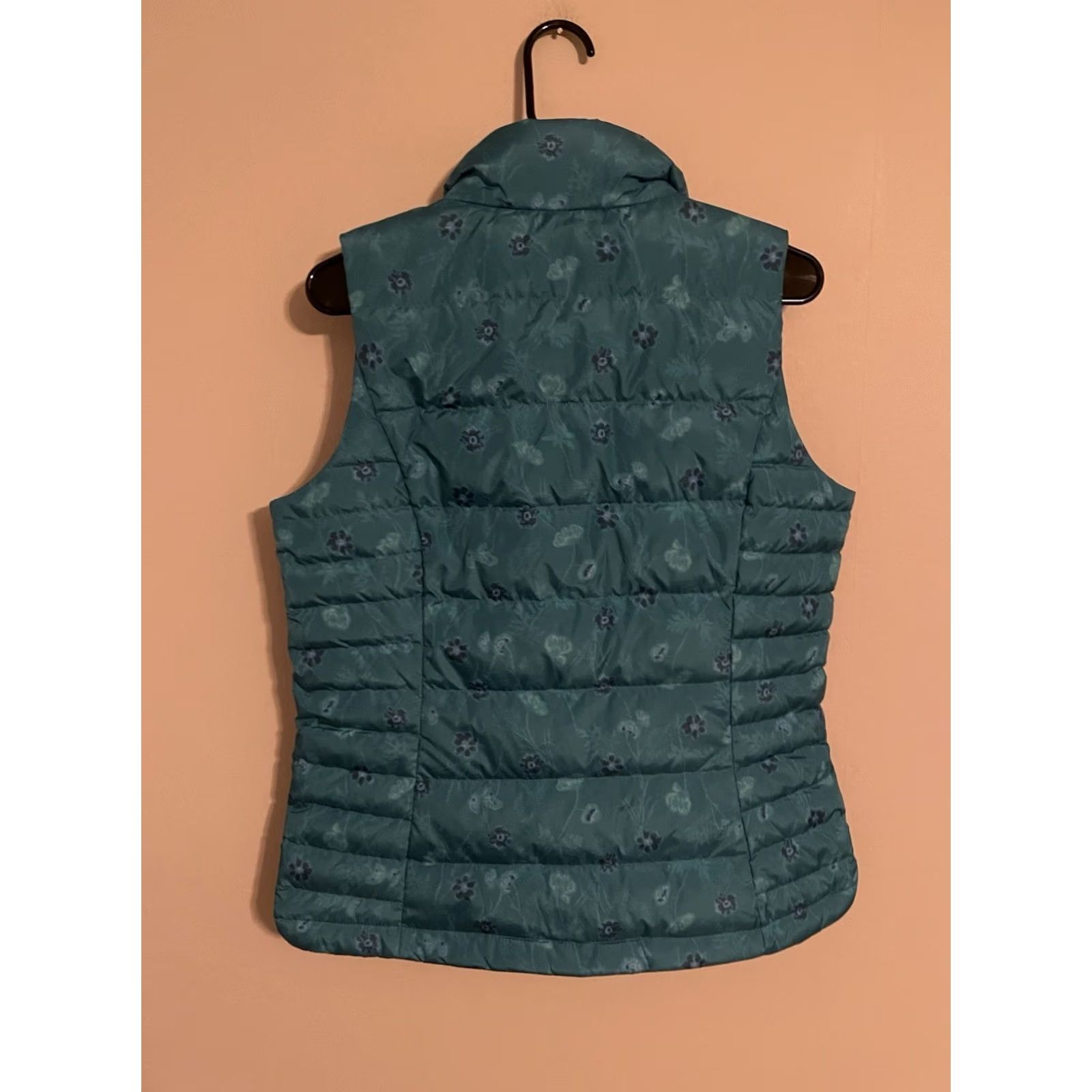 Lands' End Lands End 600 Fill Down Puffer Vest Spade Blue Hand Dye Floral Women's S New Size S / US 4 / IT 40 - 4 Thumbnail