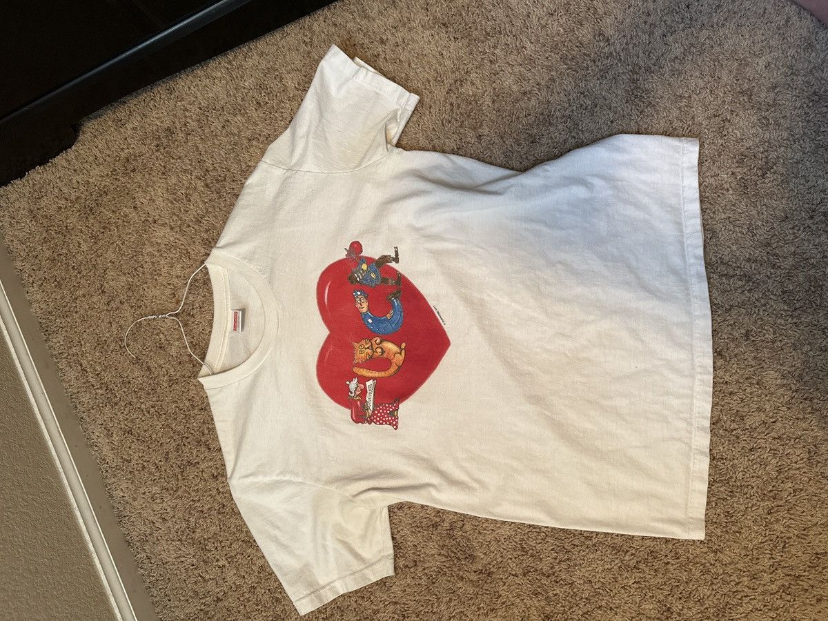 Supreme Supreme Heart shirt SIZE M Size US M / EU 48-50 / 2 - 2 Thumbnail