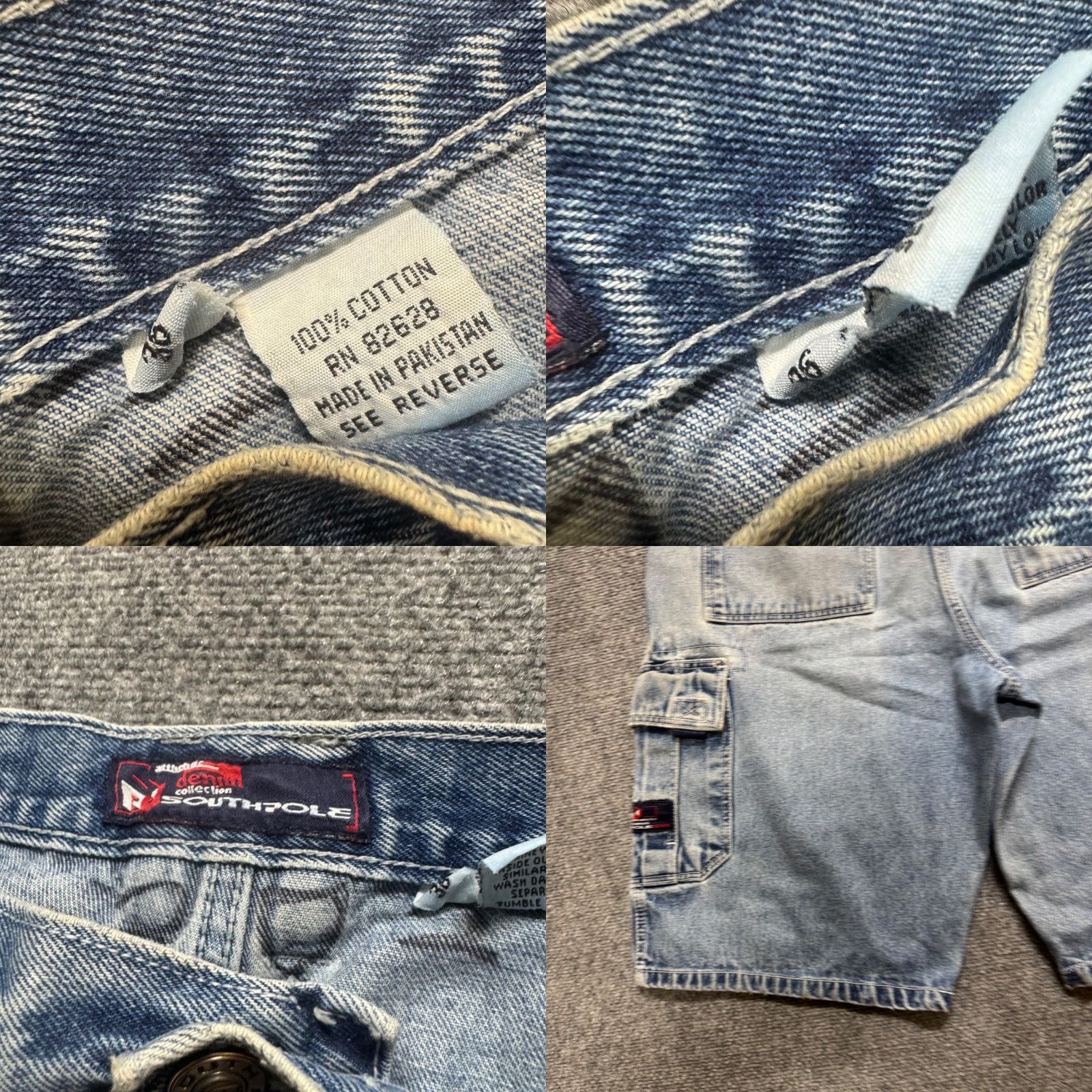 Southpole VINTAGE Southpole Baggy Jeans Short Y2K 36 Light Blue Washed Jorts Grunge Mens Size US 36 / EU 52 - 8 Thumbnail
