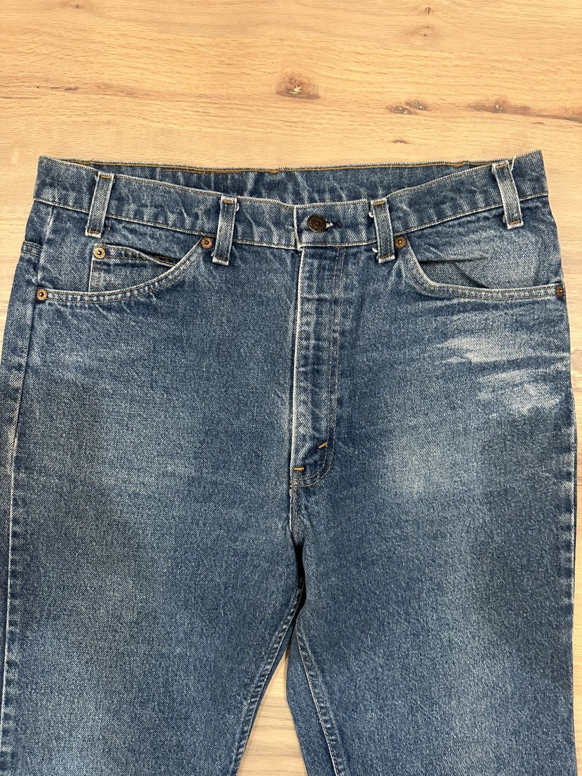 Levi's Vintage 80s Levis 20517 0217 Orange Tab Jeans 34x30 Size US 34 / EU 50 - 1 Thumbnail