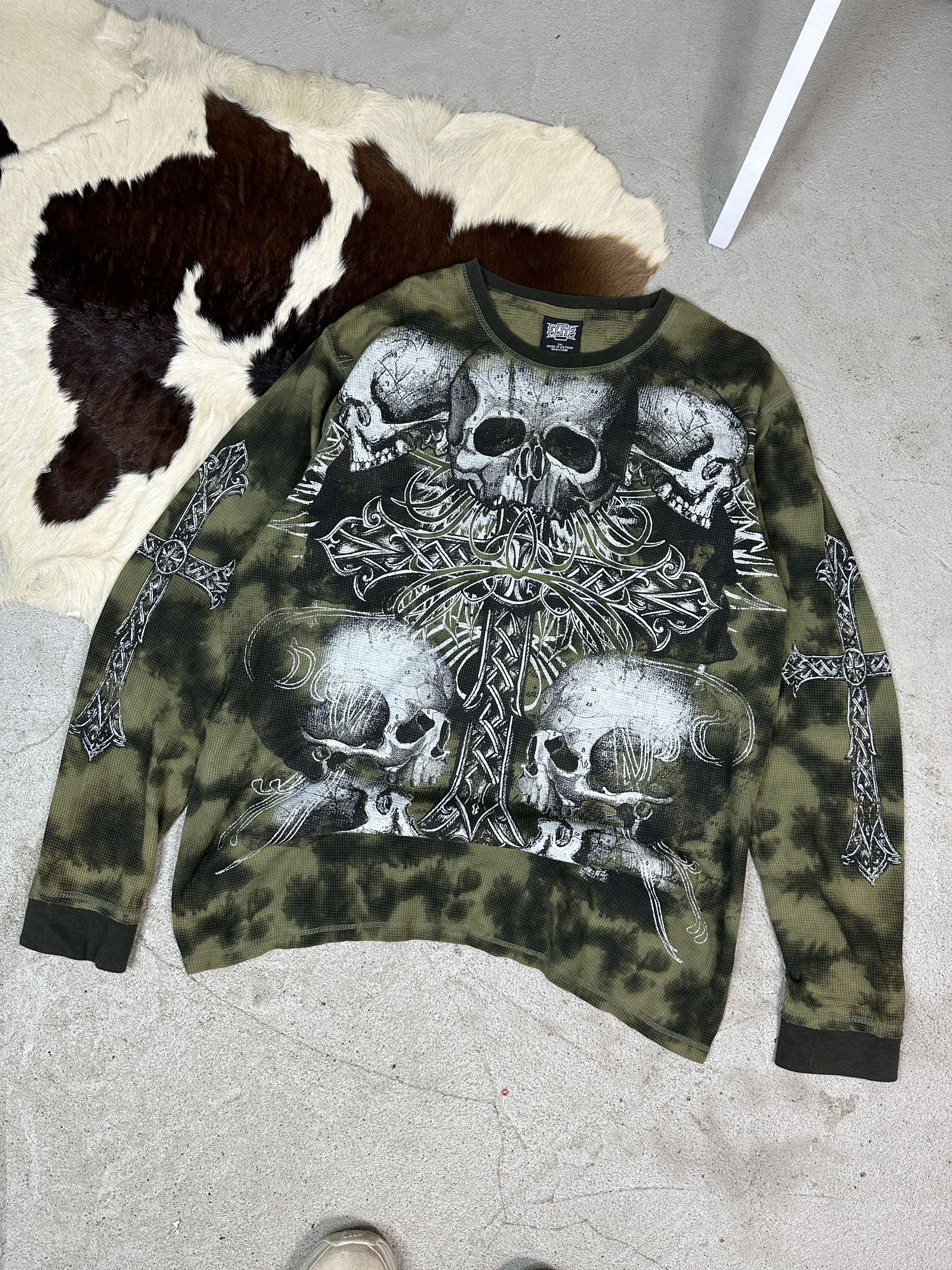 Vintage Vintage MMA Elite Skull Longsleeve Size US XXL / EU 58 / 5 - 1 Thumbnail