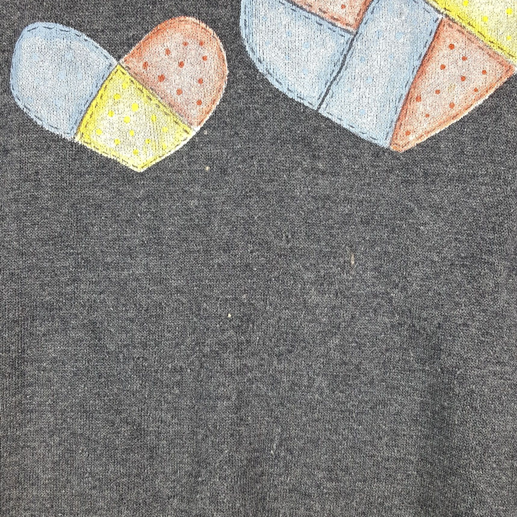 Etro VINTAGE 80s Flower Patchwork Sweatshirt Women's XL Crewneck Pullover Gray Floral Retro Cotton Blend Sporting University College Size XL / US 12-14 / IT 48-50 - 4 Thumbnail