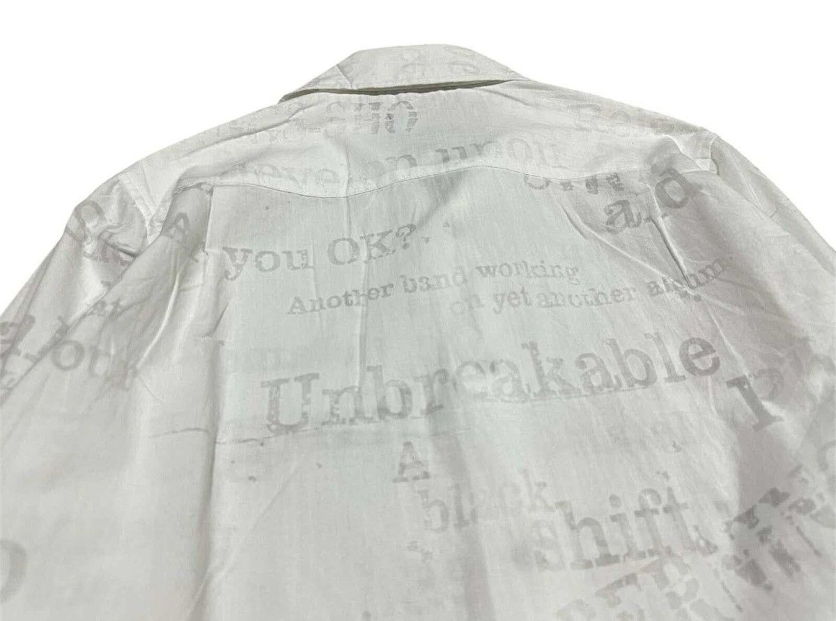 BERNINGS SHO 🔥Rare Y2K Berning Sho Poem Shirt Long Sleeve Size US M / EU 48-50 / 2 - 10 Thumbnail