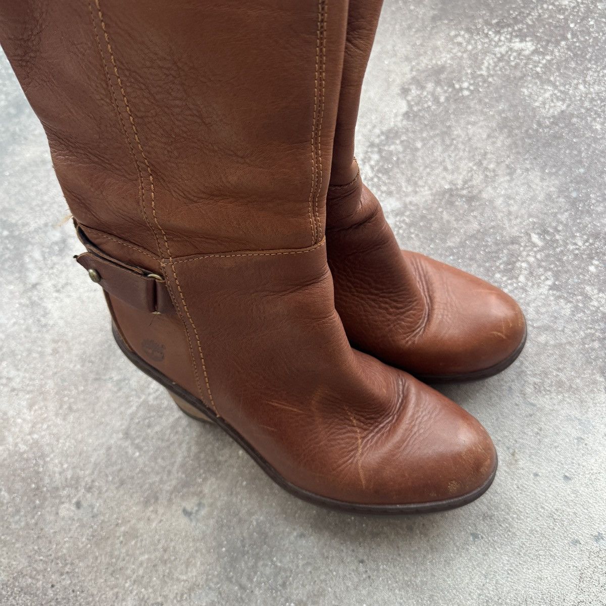 Timberland Timberland Vintage Faded Leather Y2K Wedge Boots Size US 8 / IT 38 - 10 Thumbnail