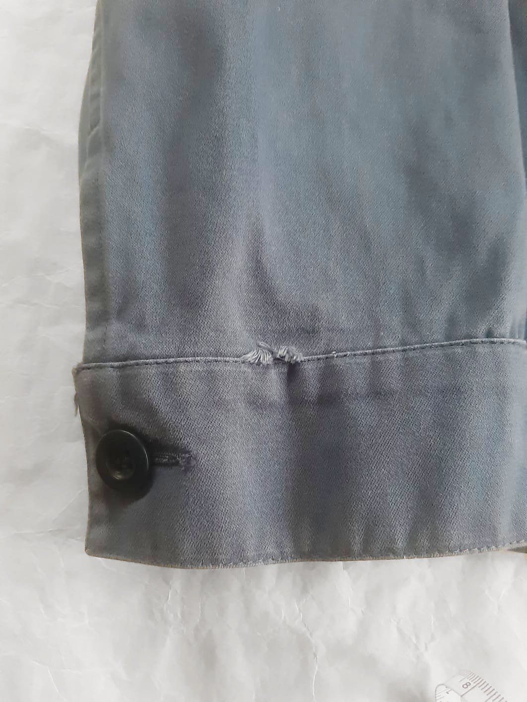 Miu Miu 2000's Vintage Blue Cotton Military Field Jacket