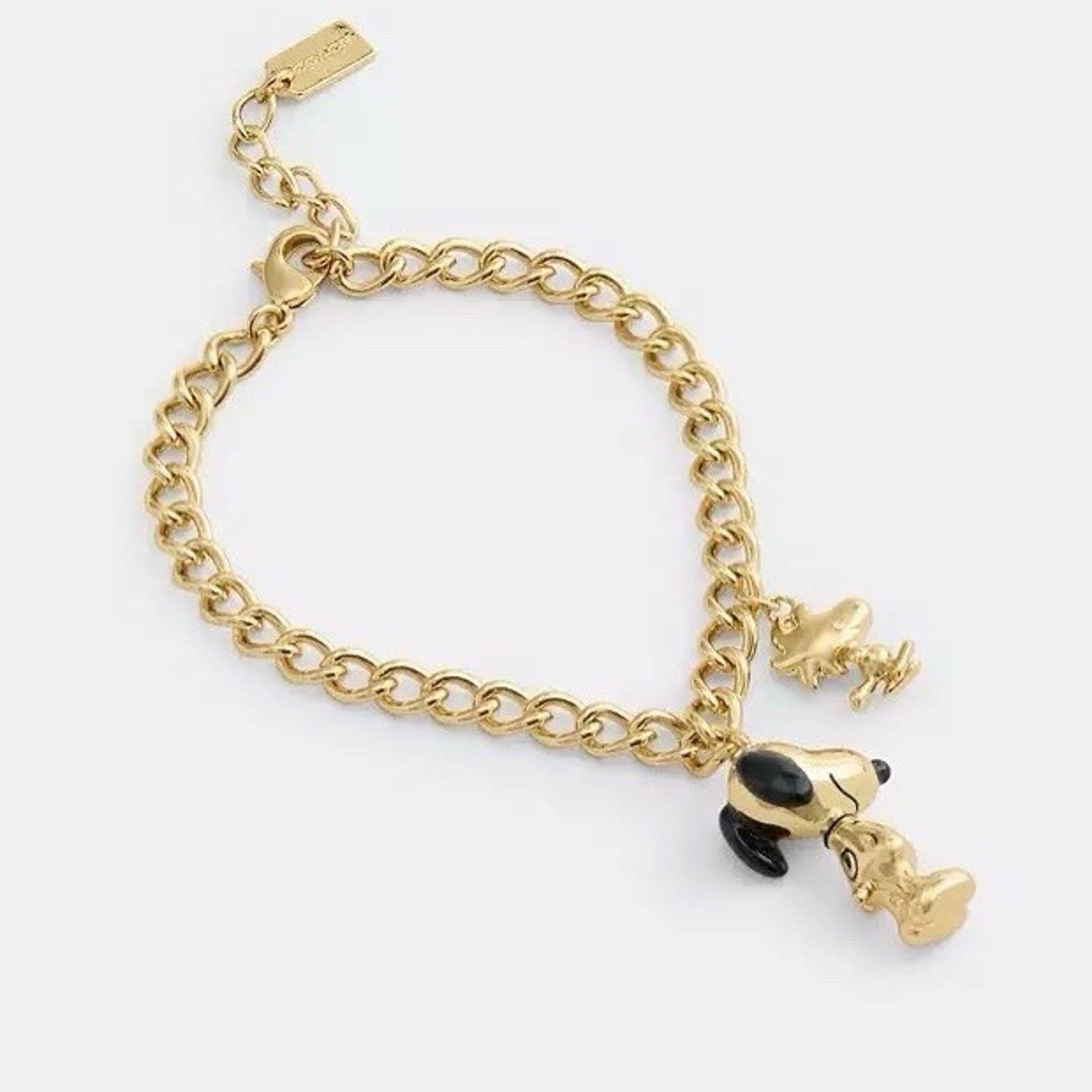 Coach NWT COACH x PEANUTS Snoopy Woodstock Charm Bracelet CCA50 Size ONE SIZE - 4 Thumbnail