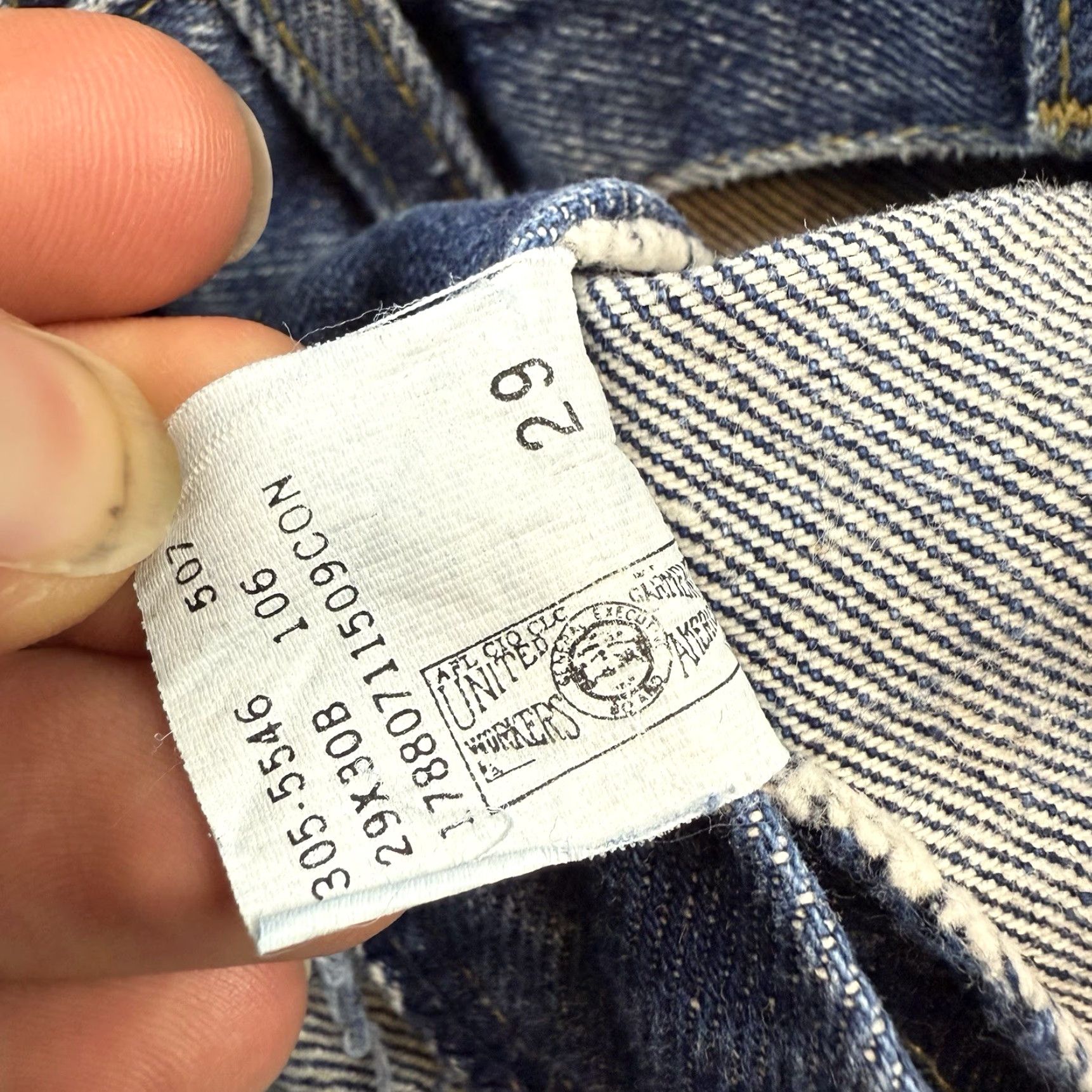 Lee VINTAGE Lee Jeans Womens 12 24x28 Blue Denim High Rise Straight Leg 90s USA Size 34" / US 12 / IT 48 - 5 Thumbnail