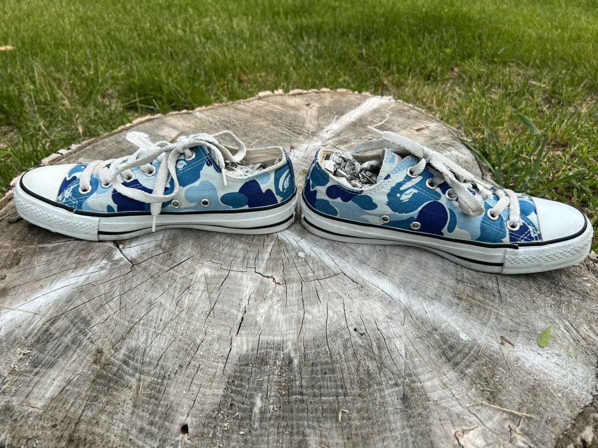 Bape × Converse Bape x Converse Blue Camo Sneakers Size US 5 / EU 37 - 5 Thumbnail