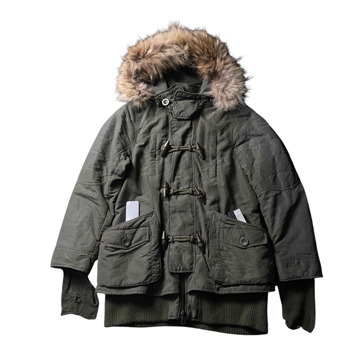 🇯🇵 SLY CHINESE RACOON DOG FUR DUFFLE JACKET