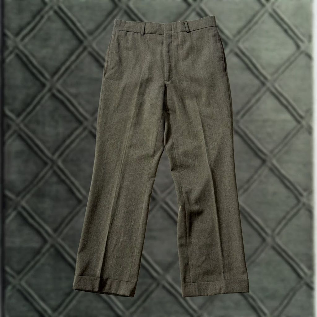Vintage VINTAGE 60s LL Bean Wool Hunting Pants 31x29 Military Green Mens Size US 31 - 1 Thumbnail