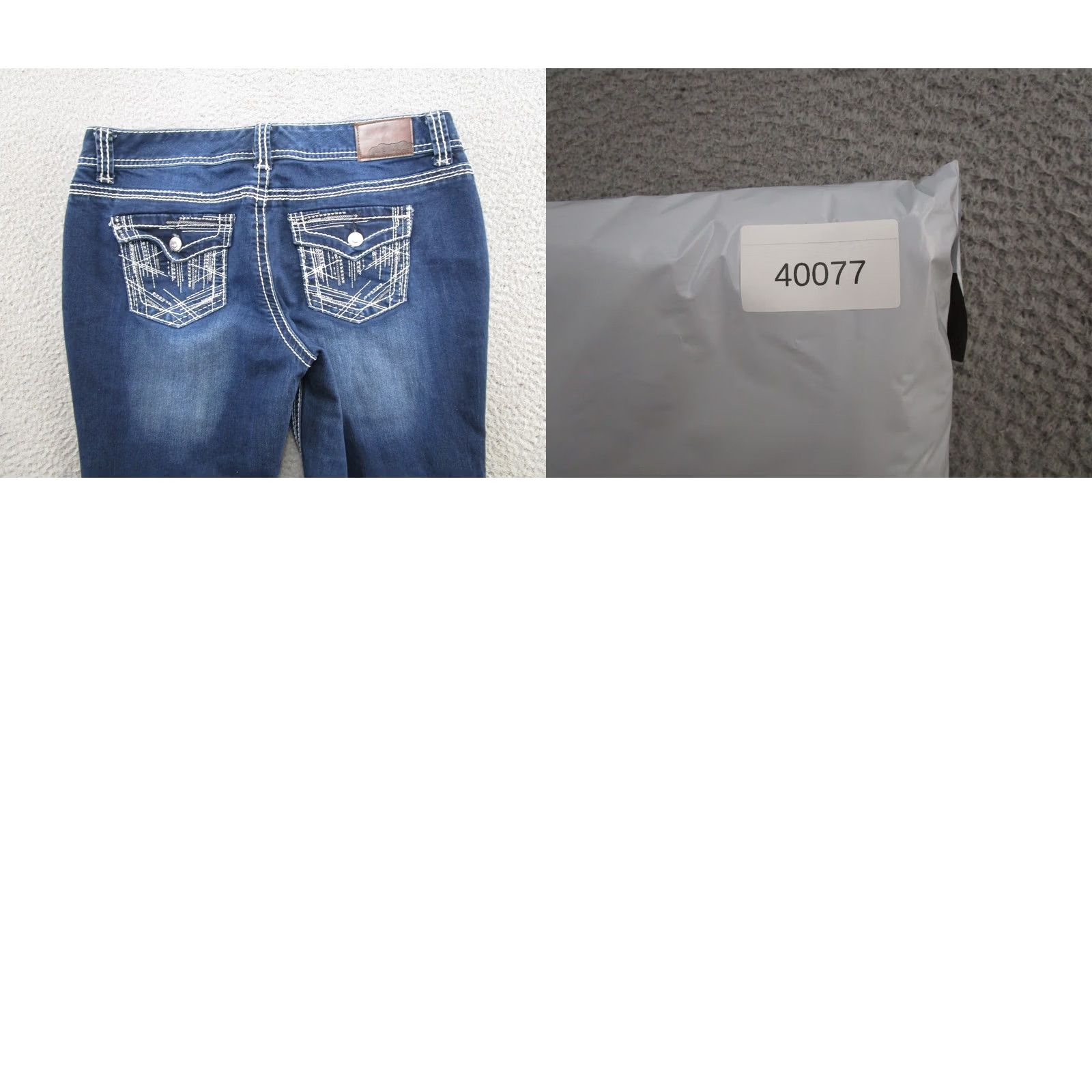 Vintage Maurices Dark Wash Stretch Denim Skinny Jeans Womens Size L Short Low Rise Blue 5-Pocket Design Skinny Jeans Women’s Maurices Shirts Hats Etc? Size 36" / US 14 / IT 50 - 9 Thumbnail